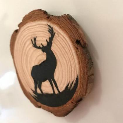 Painted Deer Magnet