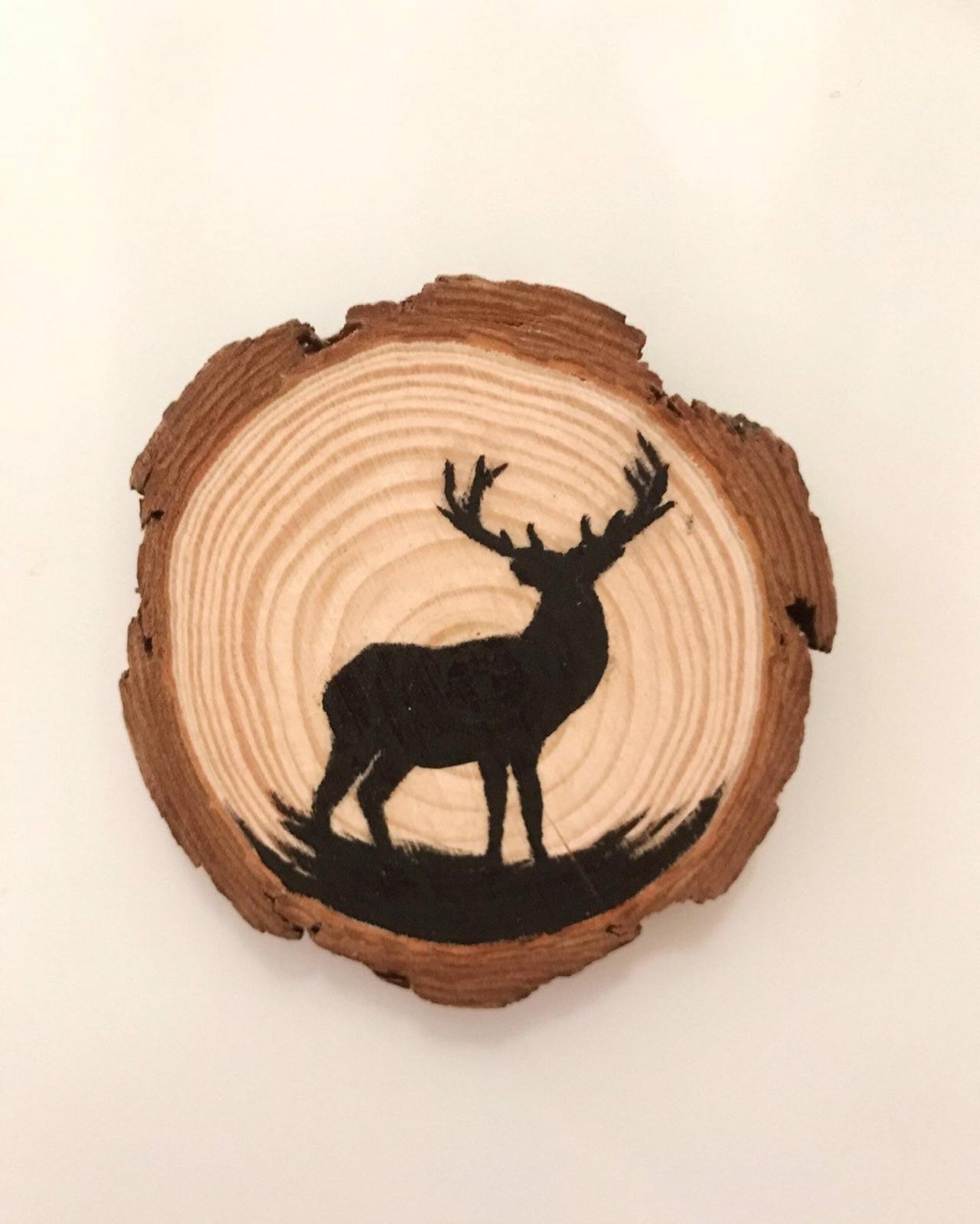 Painted Deer Magnet