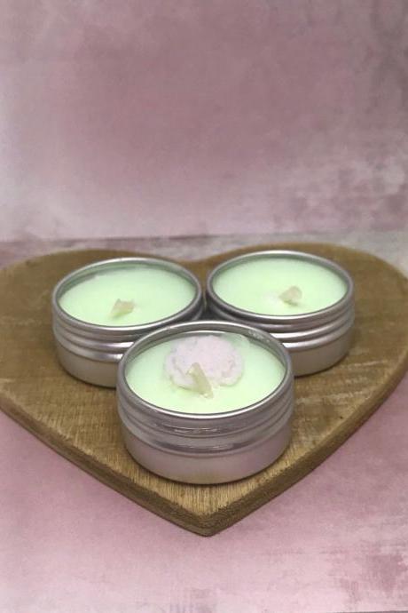 Set of 3 enchanted forest tea light candles